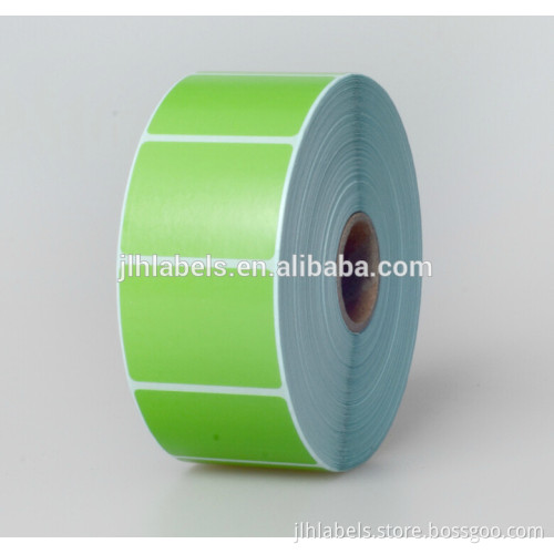 High Quality Green color Direct Thermal Labels, adhesive barcode labels, 40x30,1550 labels per roll,
